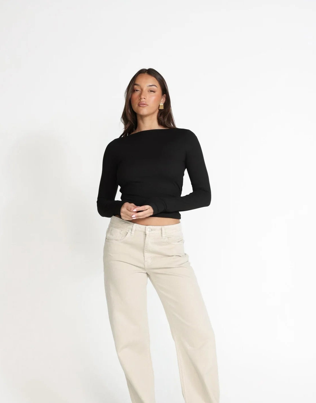 Blusa Manga Larga 'Ximena' - Negro