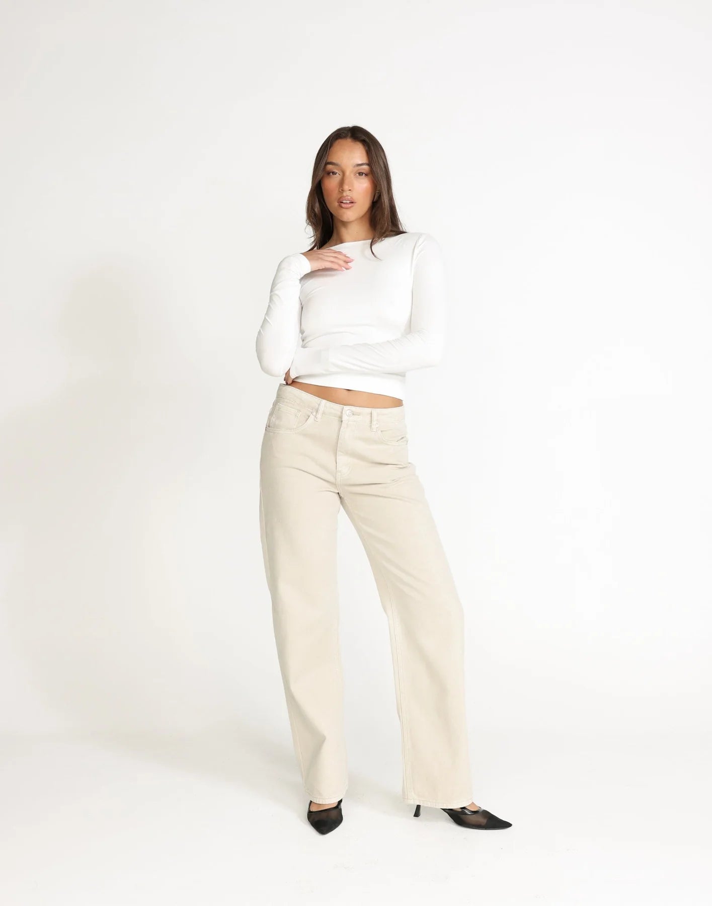 Blusa Manga Larga 'Ximena' - Blanco