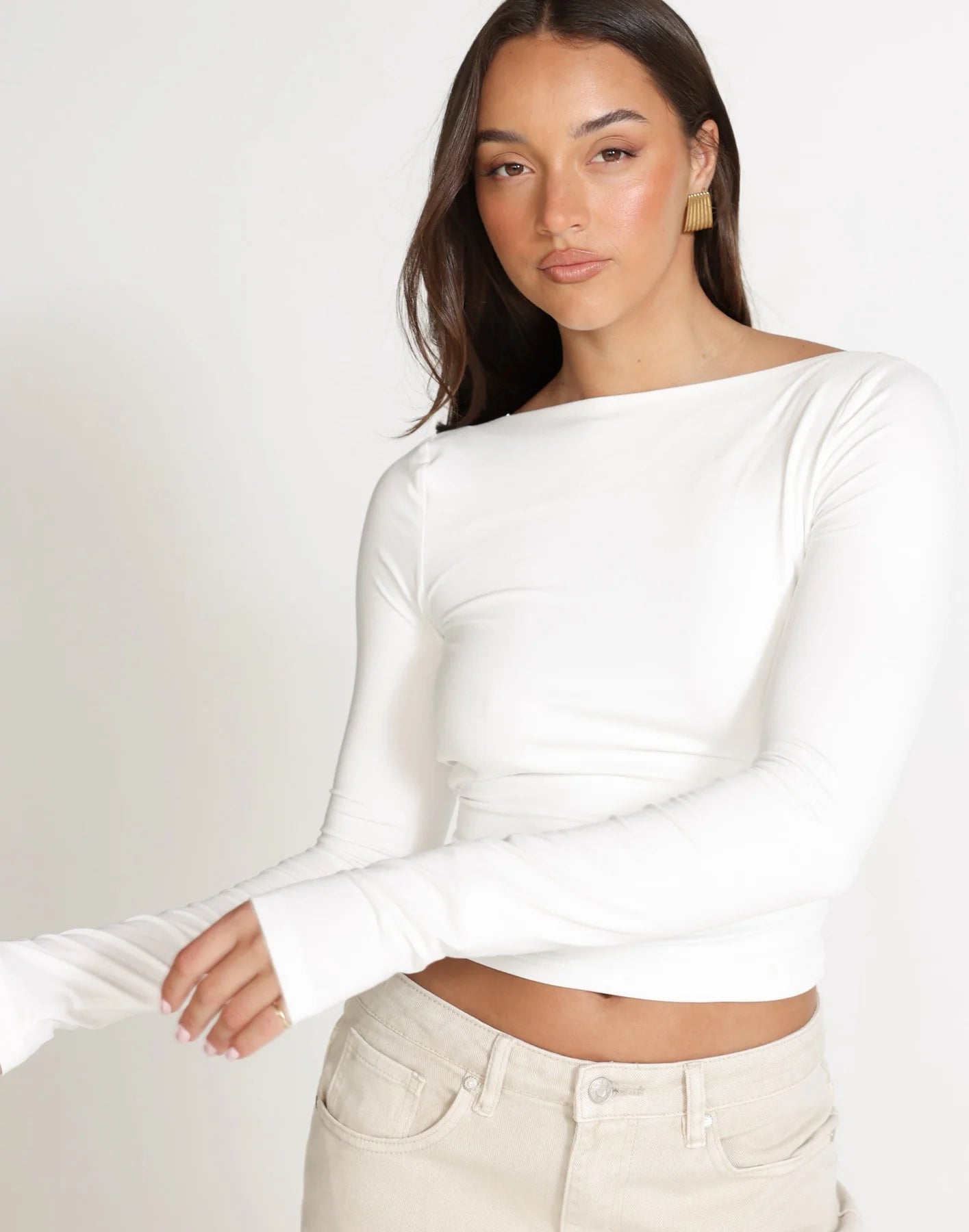 Blusa Manga Larga 'Ximena' - Blanco