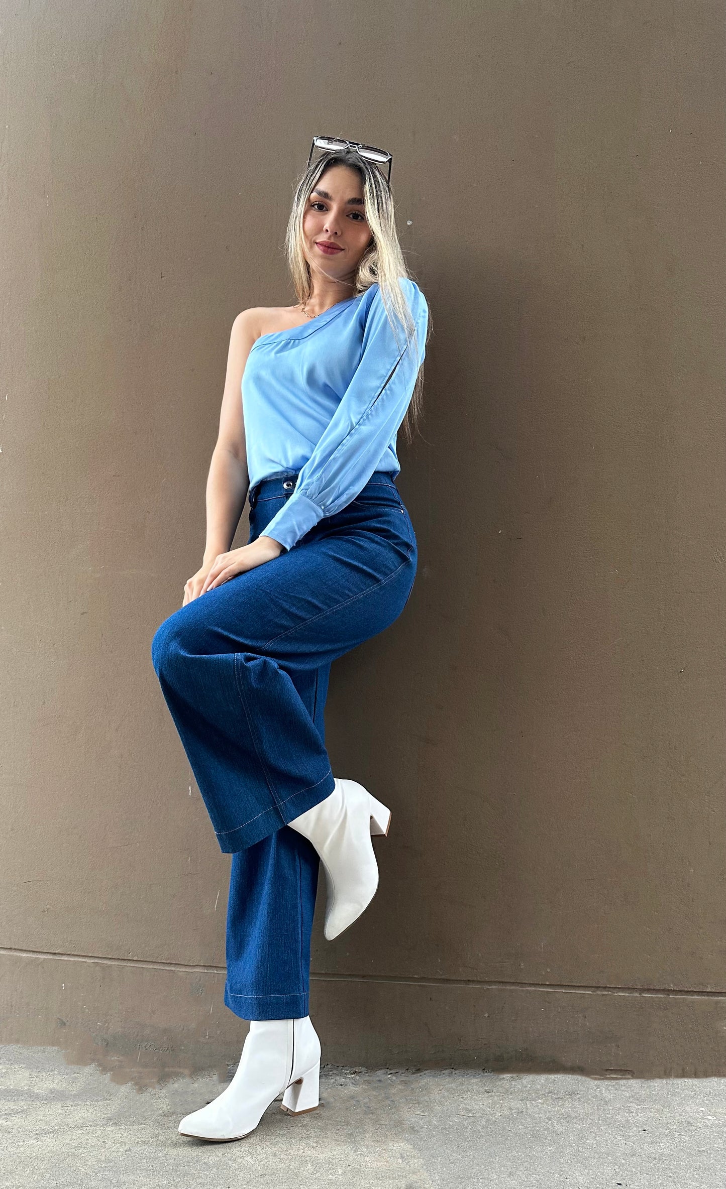 Blusa Asimétrica "Celeste"