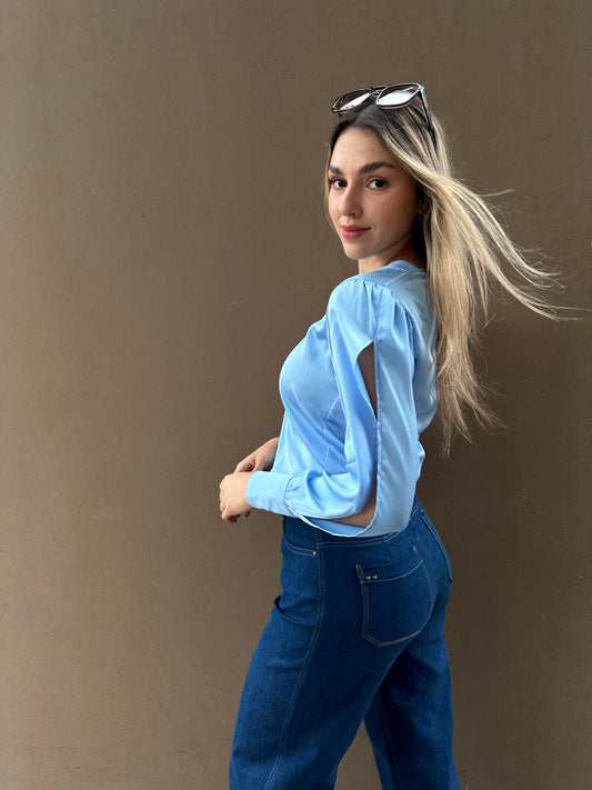 Blusa Asimétrica "Celeste"