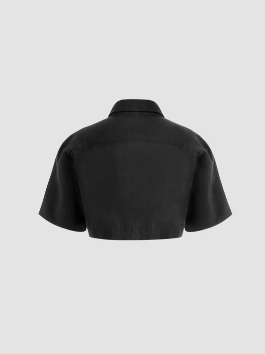 Camisa Crop Asimétrica