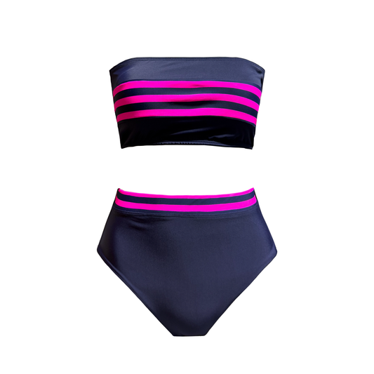 Bikini Strapless Rayas