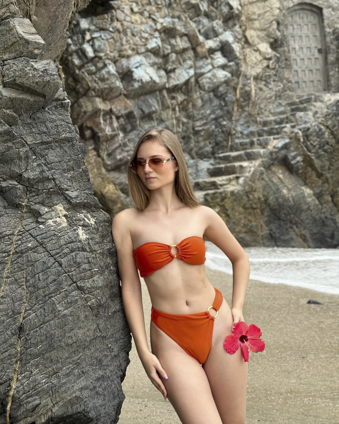 Top 'Valeria' Naranja Oscuro
