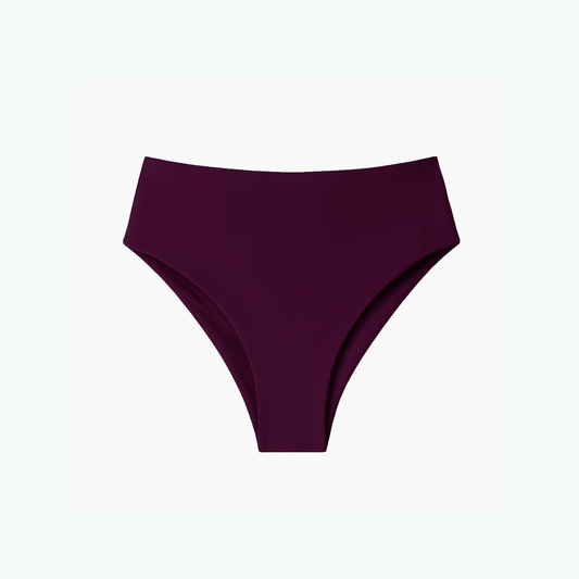 Bottom Básico Tiro Alto - Morado Oscuro