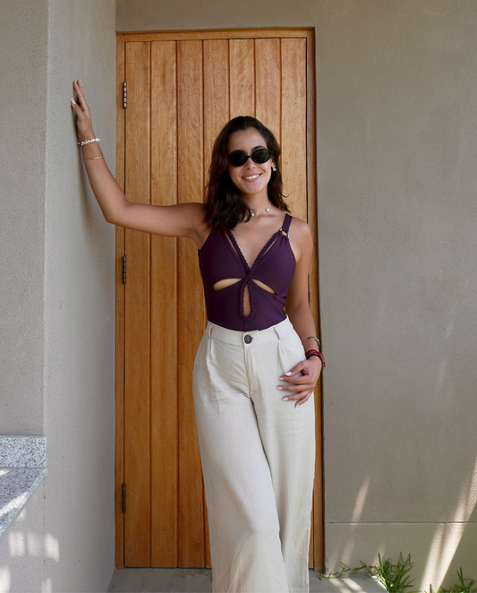 Pantalón Playero Beige