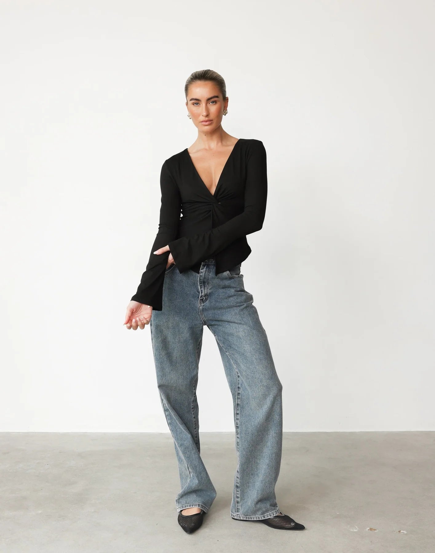 Blusa 'Chloe' - Negro