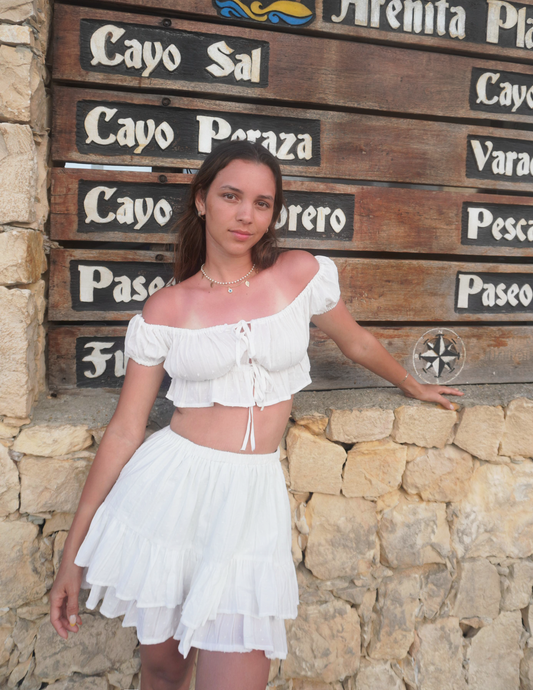 Blusa Top Blanco