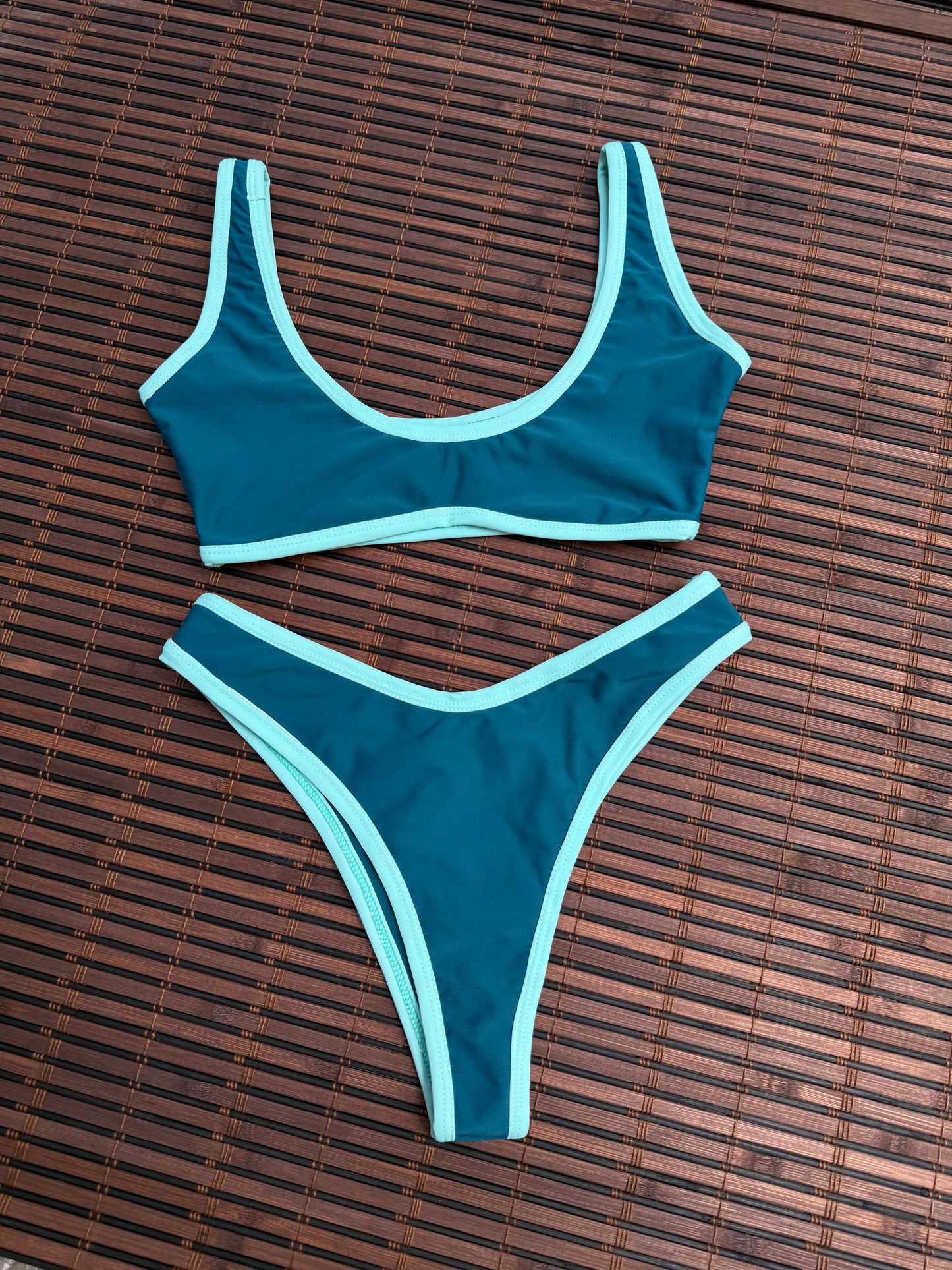 Bikini 2 Piezas Bicolor - Cobalto