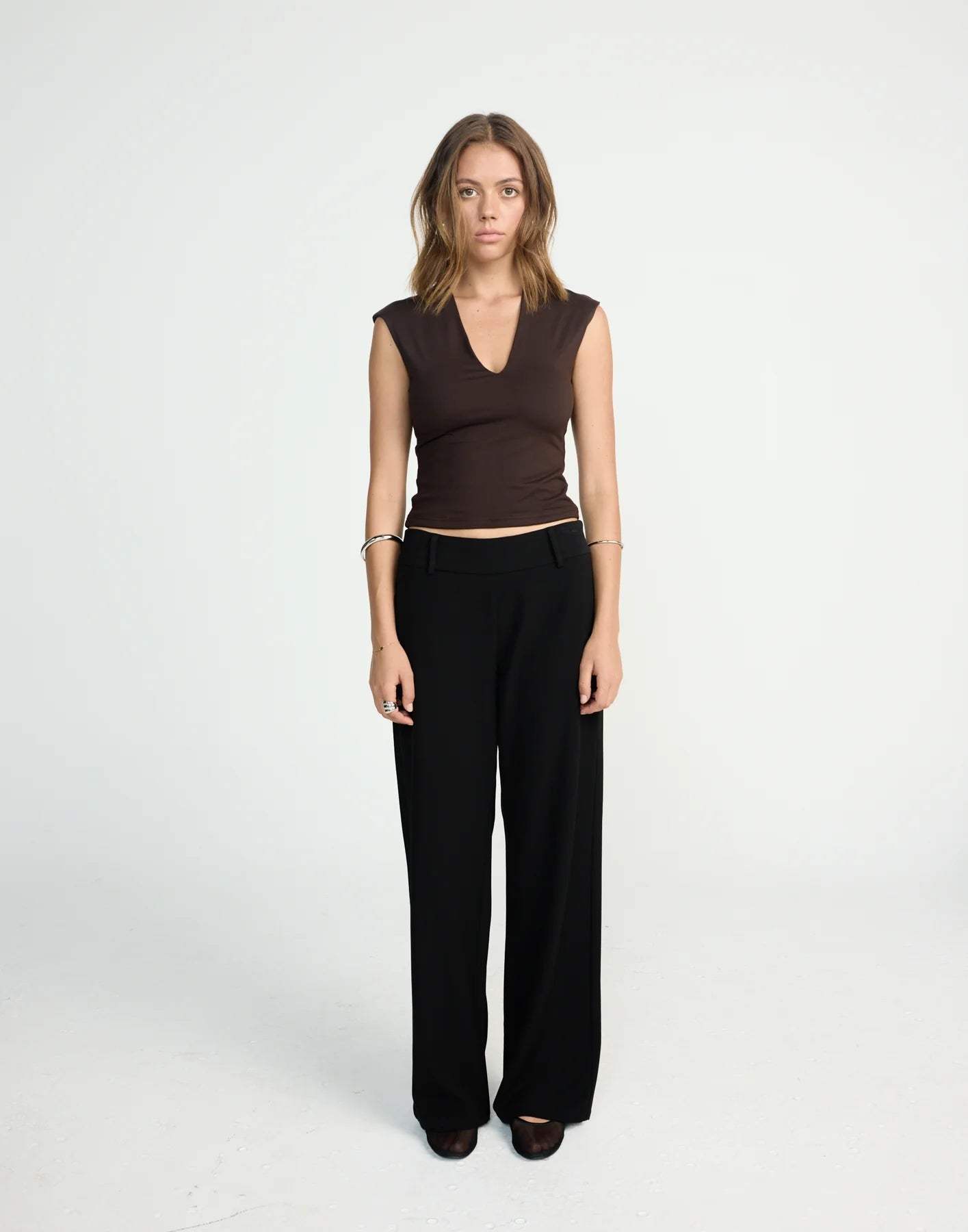 Blusa 'Regina' - Mocca