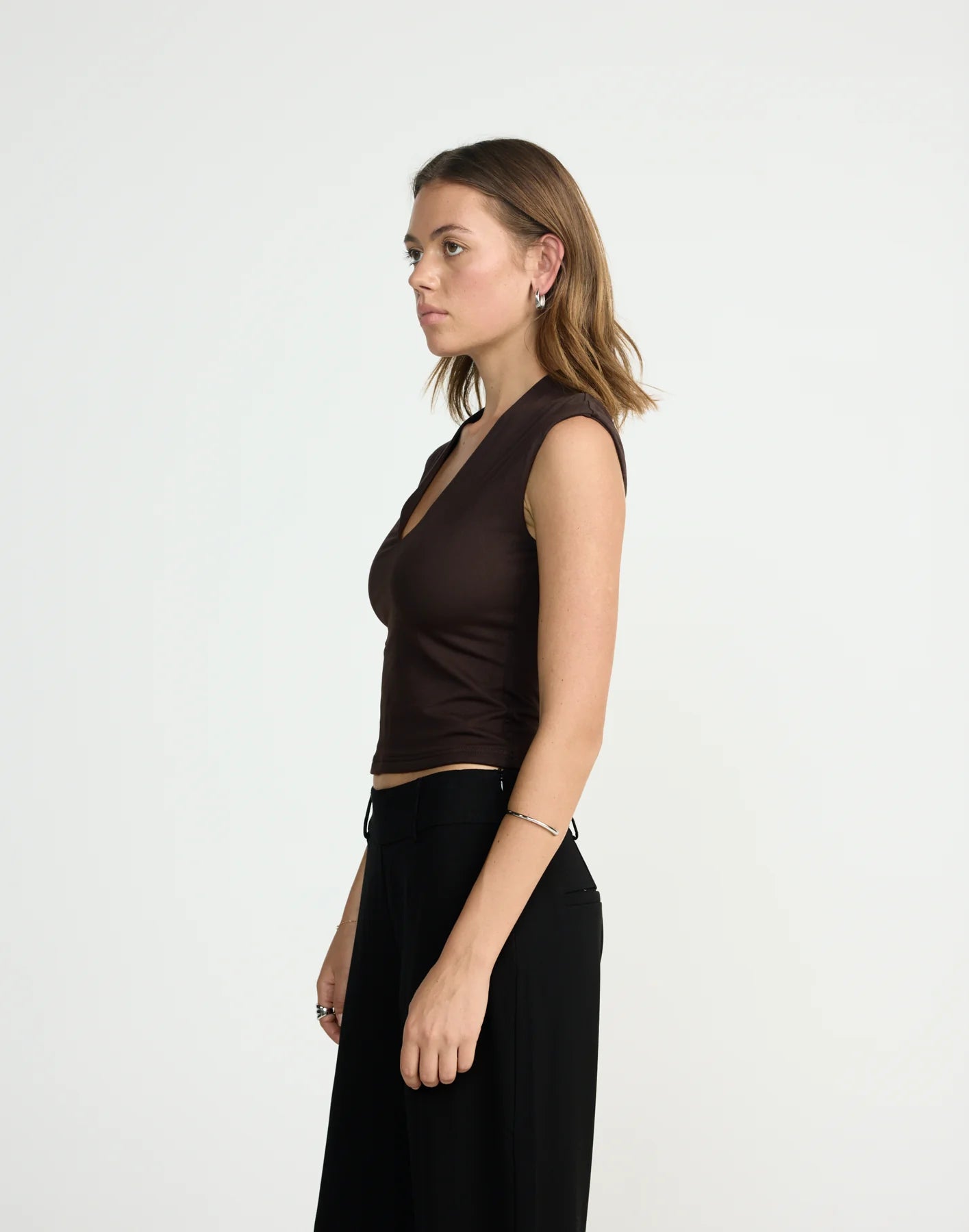 Blusa 'Regina' - Mocca