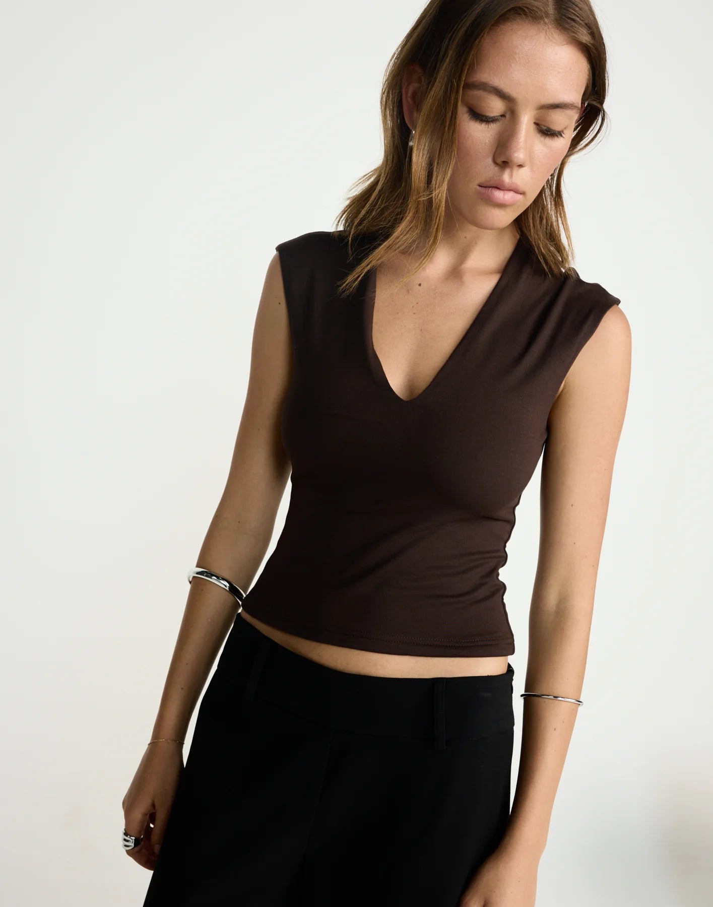 Blusa 'Regina' - Mocca