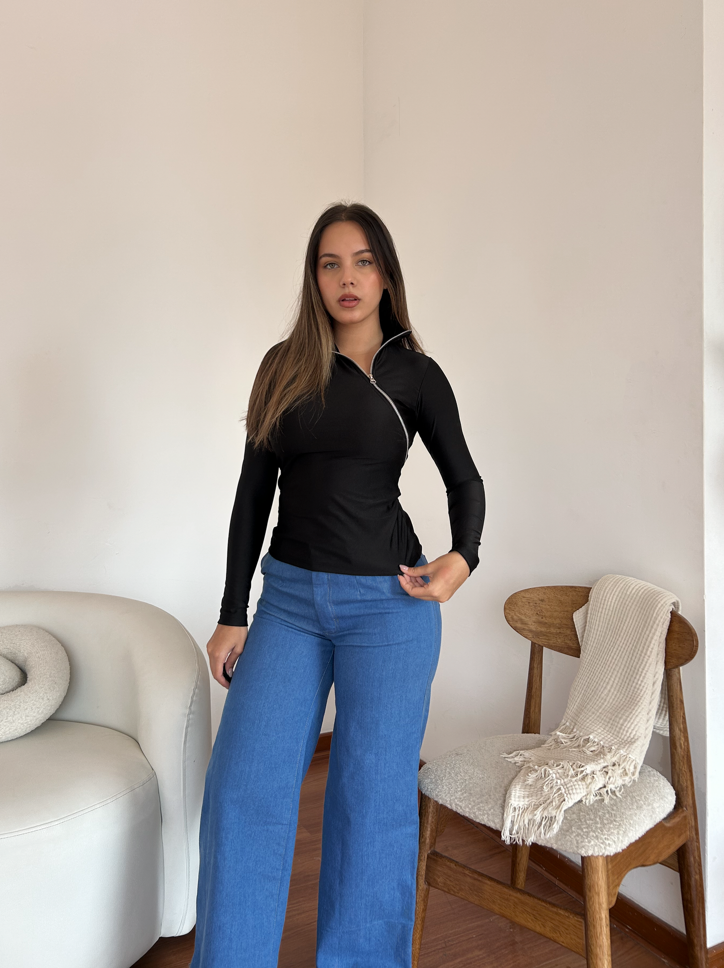 Cafarena con Cierre - Negro