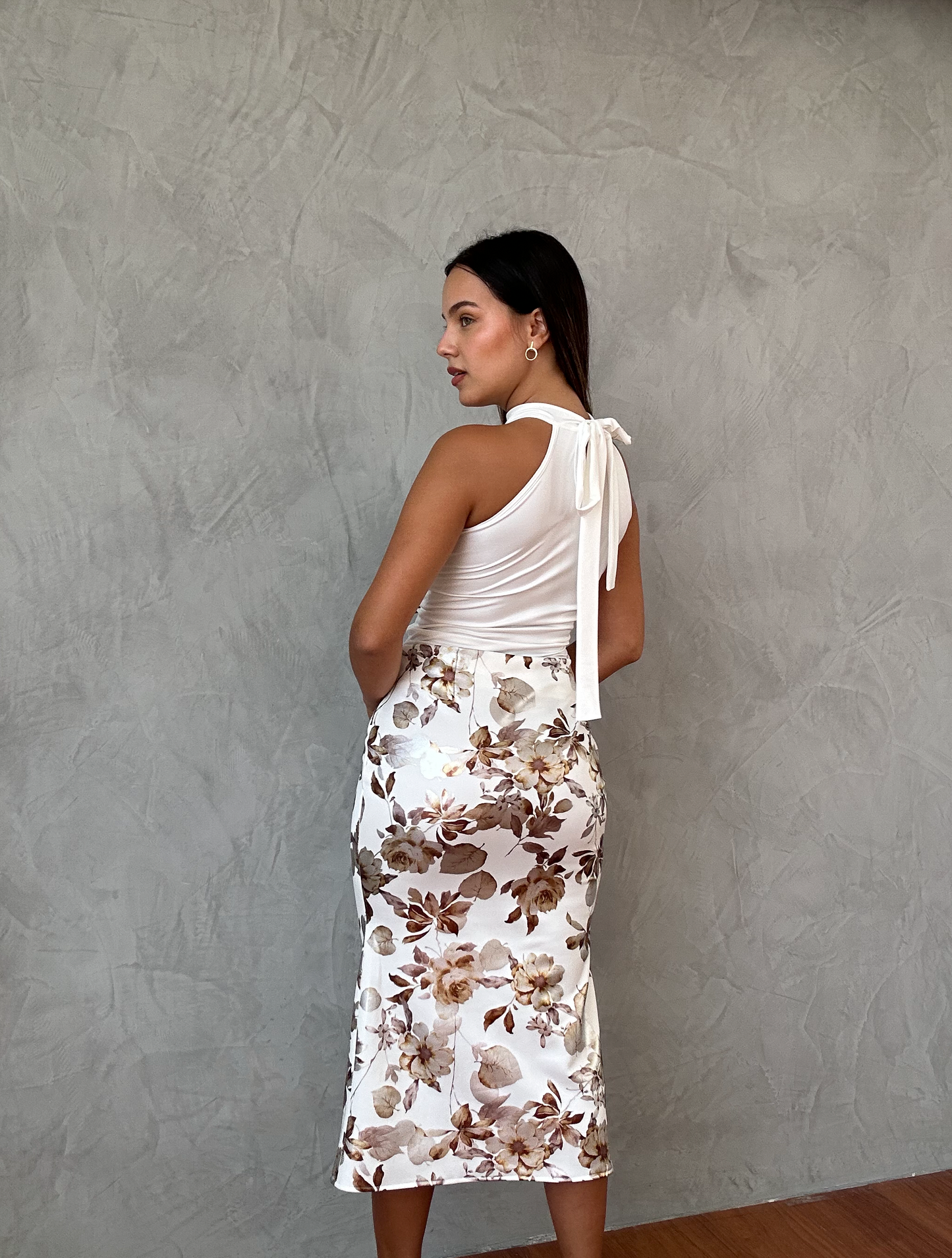 Falda Larga Floreada