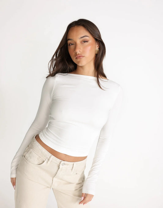 Blusa Manga Larga 'Ximena' - Blanco