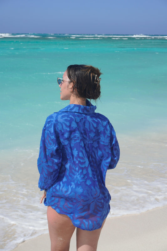 Camisa Playera Turquesa