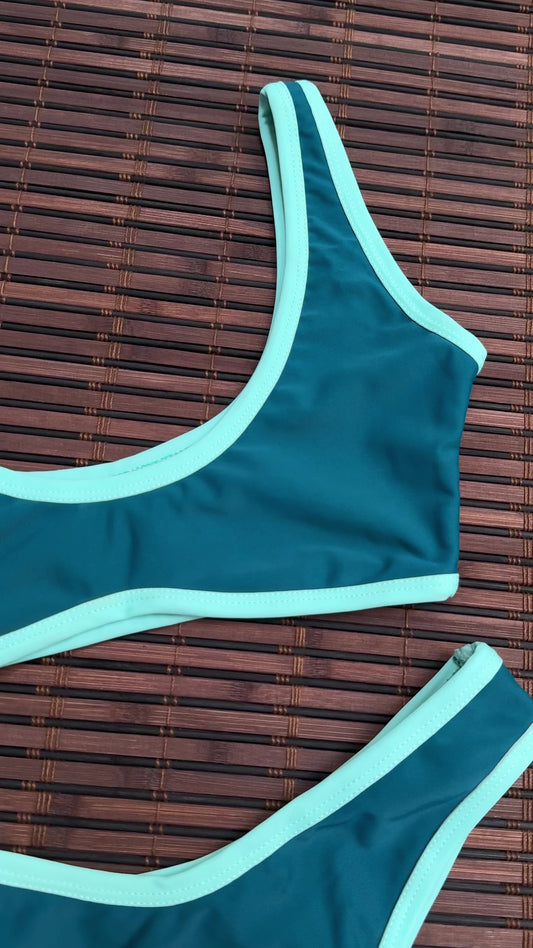 Bikini 2 Piezas Bicolor - Cobalto