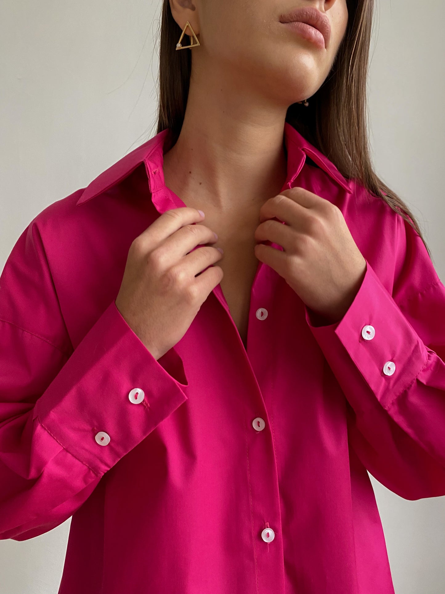 CAMISA OVERSIZE 'FUCSIA'