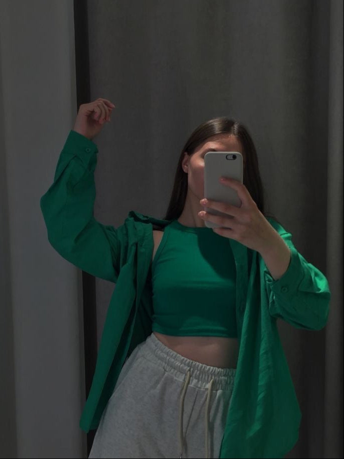 Camisa Oversize Verde