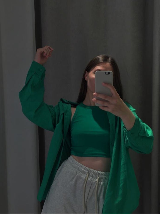 Camisa Oversize Verde